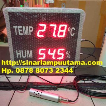 Lampu Display Temperature Suhu dan Humidity
