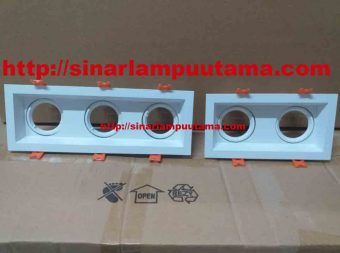 Kap Lampu Downlight Halogen MR16 3hole dan 2 hole