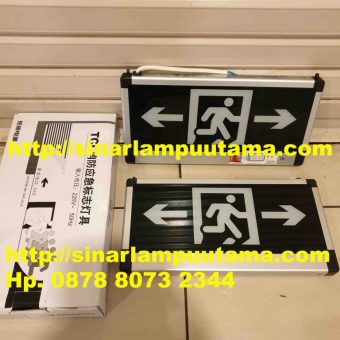 Lampu Emergency EXIT Orang Lari Luxury
