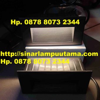 Lampu Tangga LED Kotak Hitam 2W 3000K IP65
