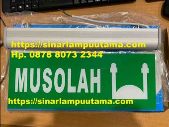 Lampu Exit Sign Musolah