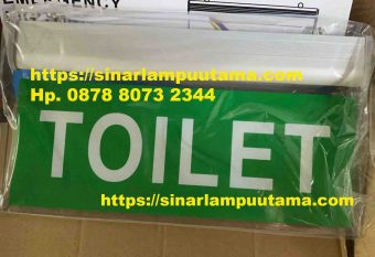 Lampu Sign Emergency Toilet