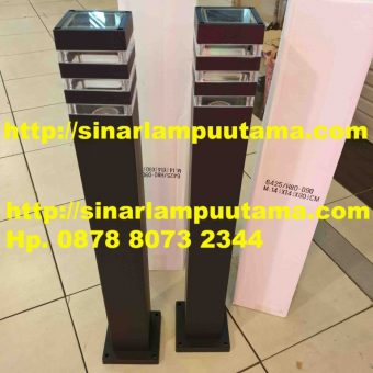 Lampu Pilar Minimalis Taman Kotak 80cm Outdoor